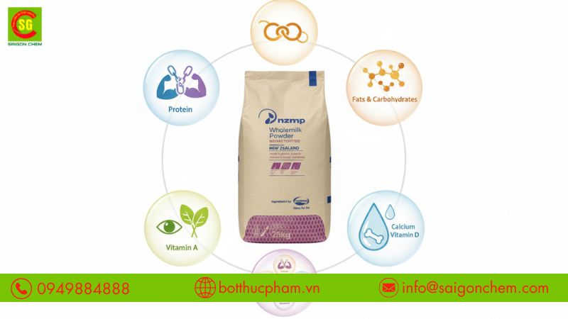 Bột sữa nguy&ecirc;n kem gi&uacute;p tăng năng lượng, tốt sức khỏe