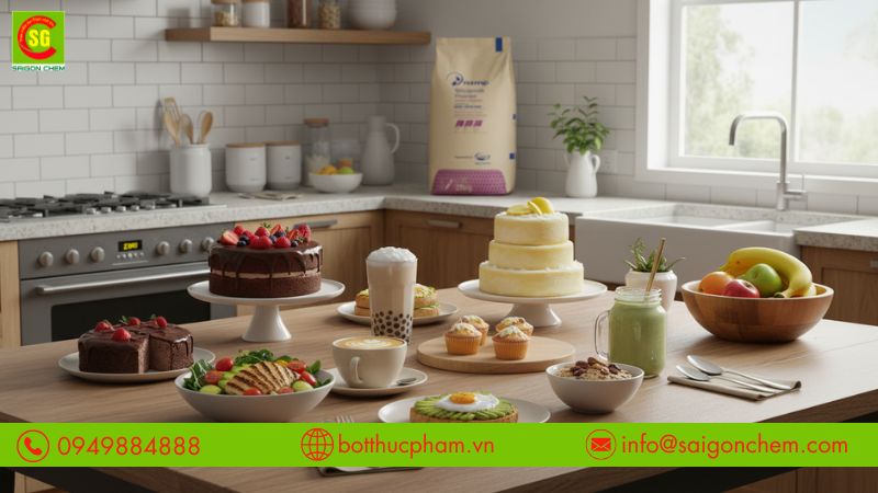 Ứng dụng bột sữa nguy&ecirc;n kem trong pha chế, l&agrave;m b&aacute;nh