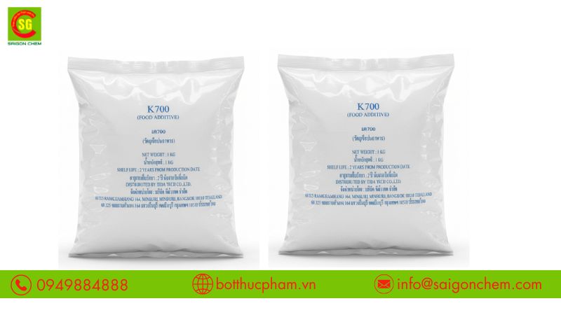 Phosphate K700 giúp tăng độ giòn dai, giữ nước tốt