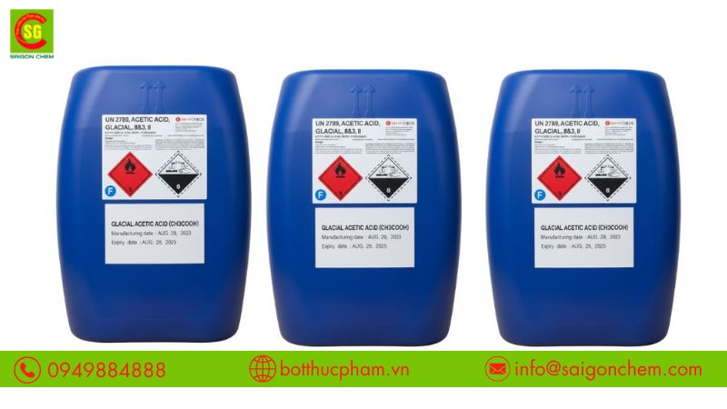 Acid acetic tạo vị chua đặc trưng như giấm