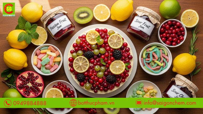 PHỤ GIA TẠO VỊ CHUA TRONG THỰC PHẨM