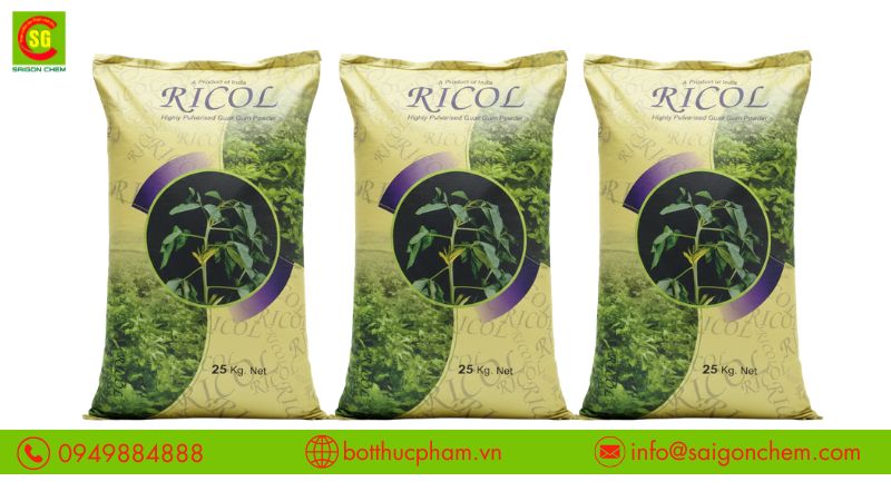 Guar gum l&agrave;m kết d&iacute;nh cho thực phẩm