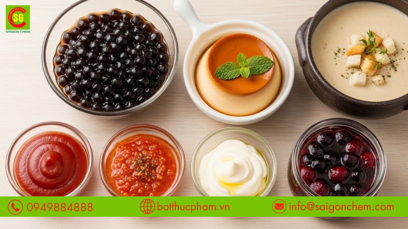 Phụ gia tạo độ s&aacute;nh gi&uacute;p thực phẩm đạt kết cấu ổn định