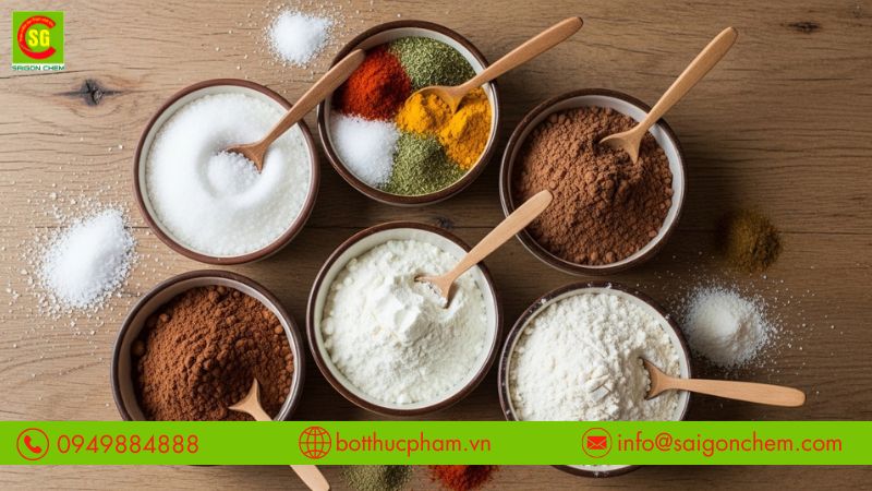 Ứng dụng Silicon Dioxide trong gia vị, sữa, thực phẩm