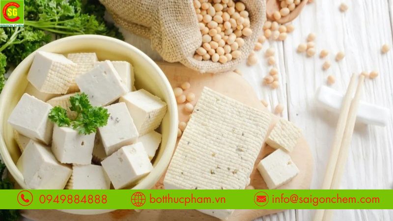 Sản xuất đậu phụ bằng thạch cao thực phẩm