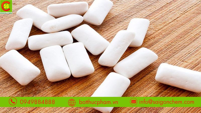Đường Isomalt ứng dụng làm kẹo cao su không đường