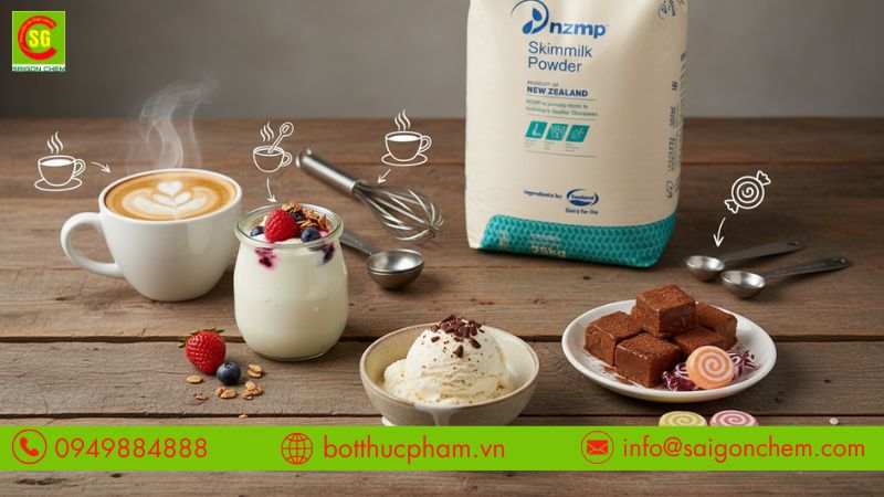 SỮA BÉO TÁCH KEM NZMP DÙNG ĐỂ LÀM GÌ VÀ 5 ỨNG DỤNG TUYỆT VỜI