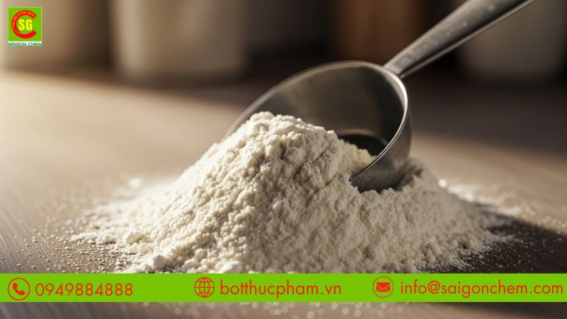 Wheat starch tương thích tốt với chất béo, protein, đường
