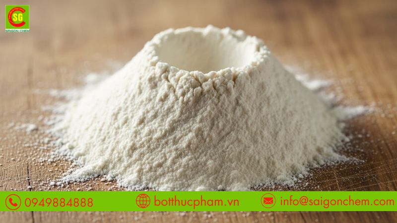 Wheat starch được sử dụng như chất tạo cấu trúc, chất làm dày, chất ổn định