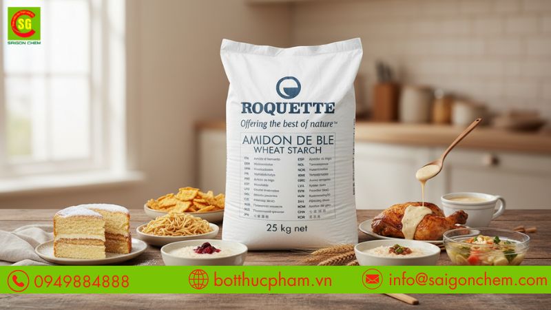 WHEAT STARCH DÙNG ĐỂ LÀM GÌ? VAI TRÒ TRONG THỰC PHẨM
