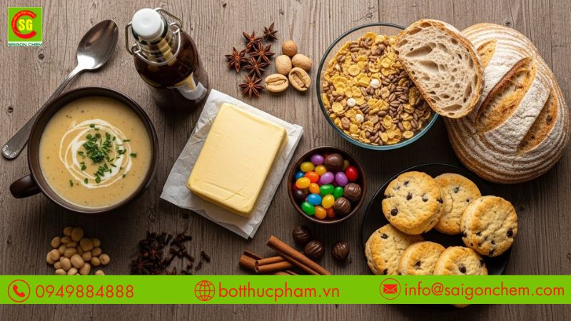 Ứng dụng trong b&aacute;nh m&igrave;, b&aacute;nh ngọt