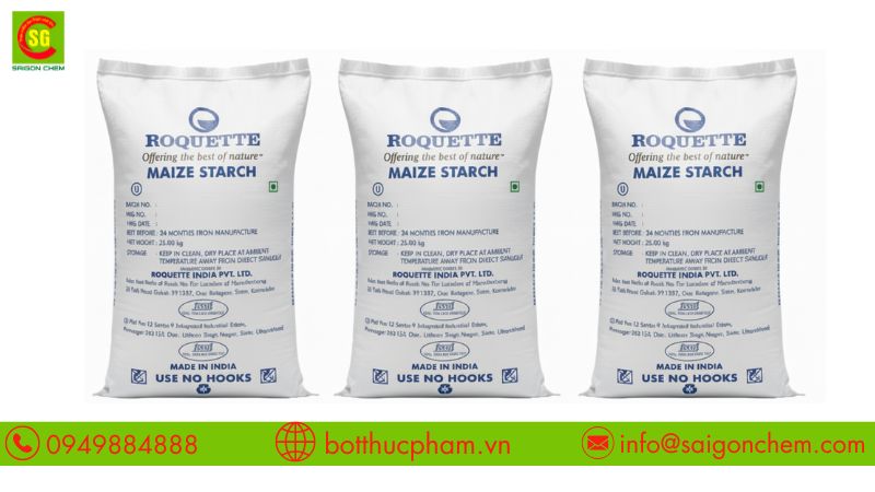 Tinh bột bắp Ấn Độ đạt chuẩn, hạt mịn và trắng tự nhiên