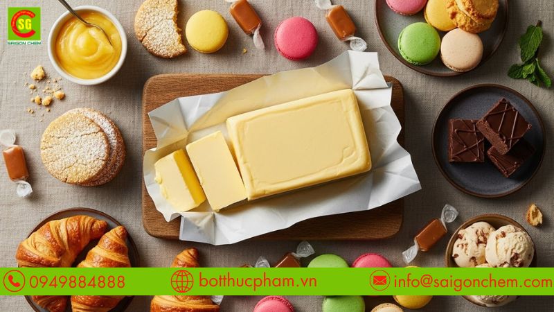 Ứng dụng bơ động vật trong c&aacute;c loại b&aacute;nh kẹo