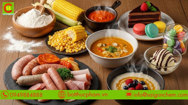 Ứng dụng tinh bột bắp trong c&aacute;c loại thực phẩm
