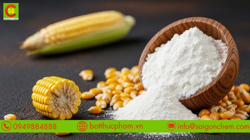 Tinh bột bắp tạo độ s&aacute;nh cho thực phẩm