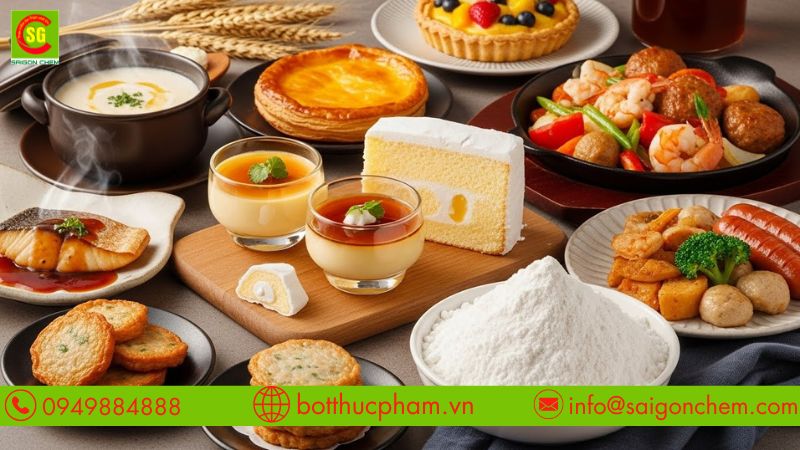 C&ocirc;ng dụng m&igrave; biến t&iacute;nh trong ng&agrave;nh thực phẩm 