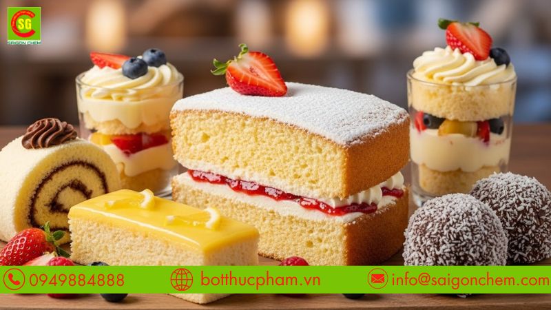 Nguyên liệu làm bánh thêm phần hấp dẫn