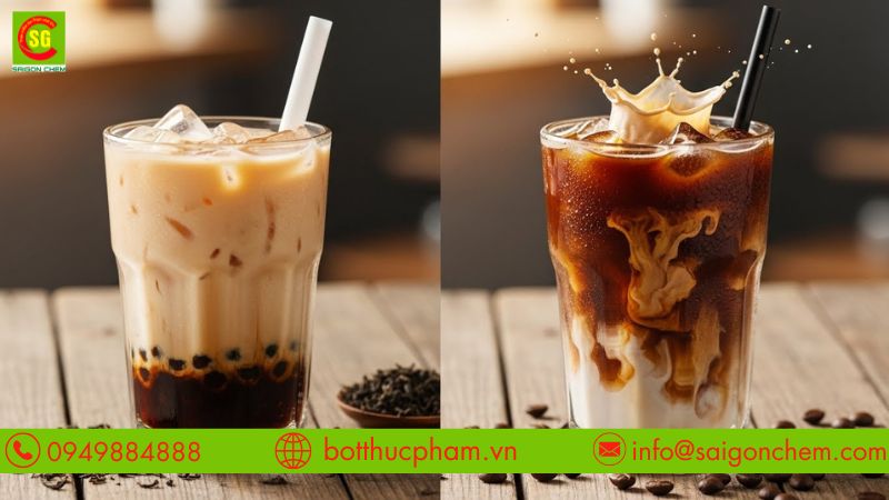 Tôn lên hương vị đặc trưng quyến rũ của các loại cà phê và trà sữa