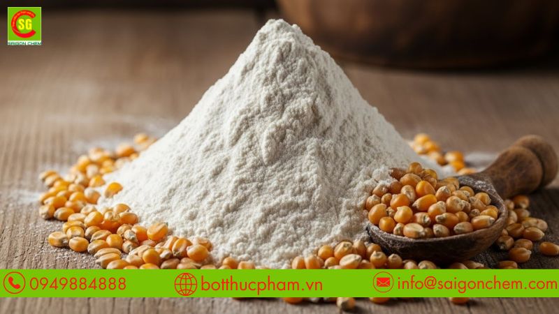 Sử dụng bột bắp thay bột năng gi&uacute;p m&oacute;n s&aacute;nh mịn