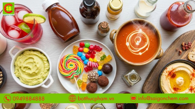 Ứng dụng trong đồ uống v&agrave; s&uacute;p ăn liền giữ m&oacute;n ăn ổn định, dễ h&ograve;a tan