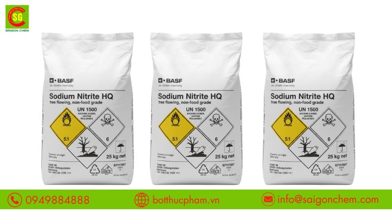 Sodium Nitrite chất bảo quản thịt cá ngăn chặn vi khuẩn gây hại trong thịt