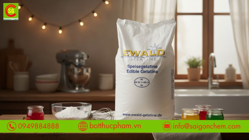 Sau cấu tạo, cần hiểu cơ chế hoạt động tạo kết cấu của gelatin.