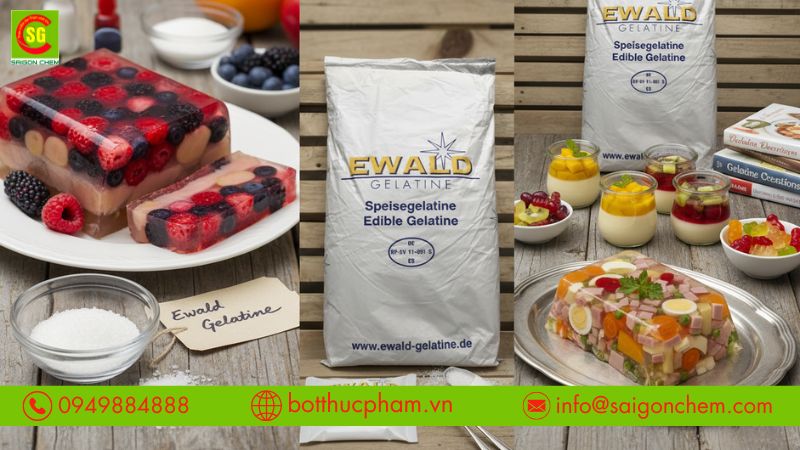 Gelatin được cung cấp rộng rãi tại siêu thị và các kênh chuyên nhập khẩu.