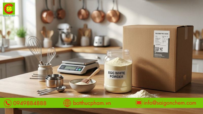 Hướng dẫn pha và bảo quản bột lòng trắng trứng đúng cách