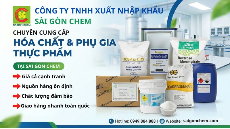 Địa chỉ bán bột lòng trắng trứng uy tín tại Sài Gòn Chem