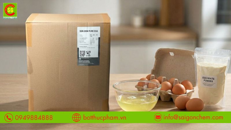 Bột l&ograve;ng trắng trứng chứa nhiều chất dinh dưỡng